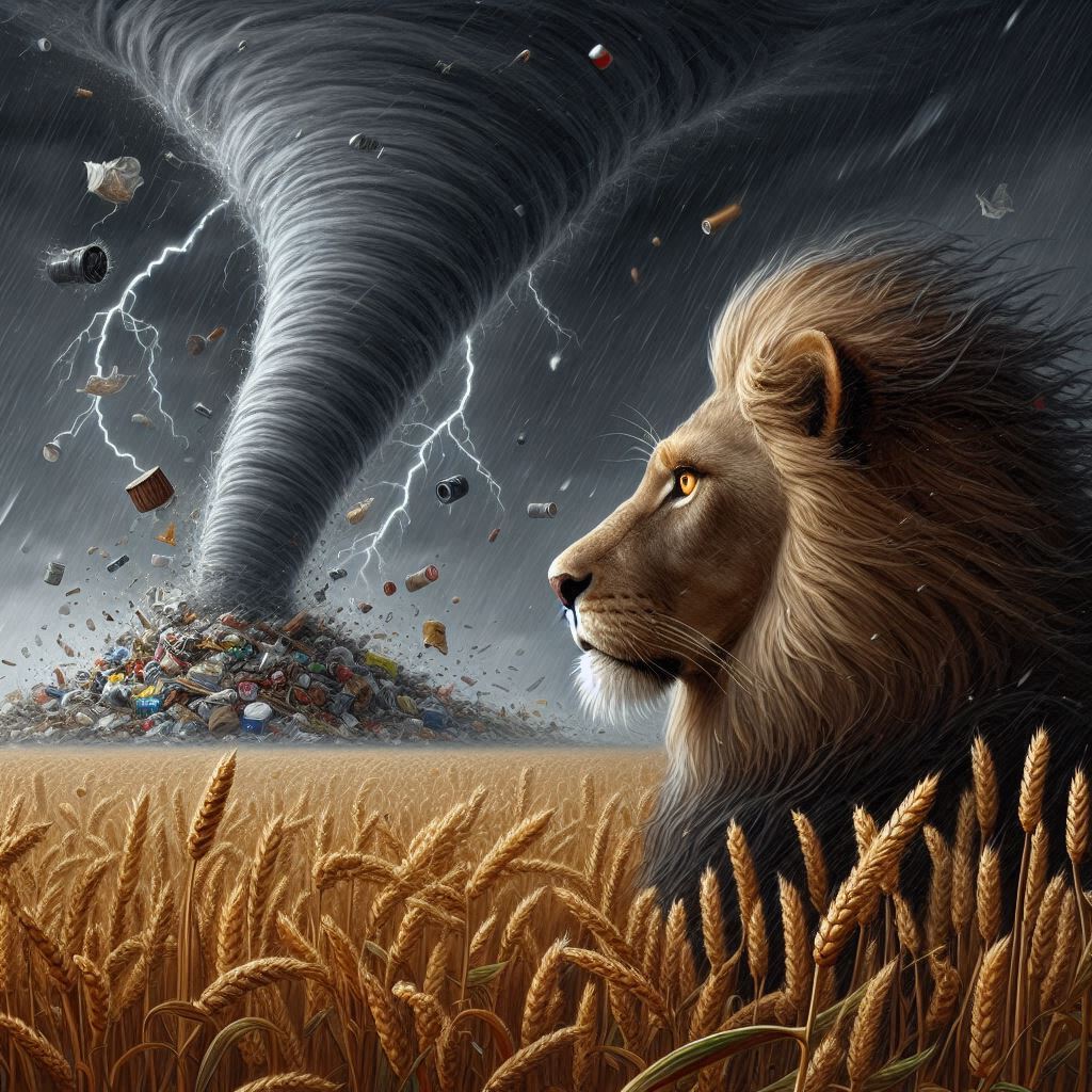 El León en la&nbsp;tormenta